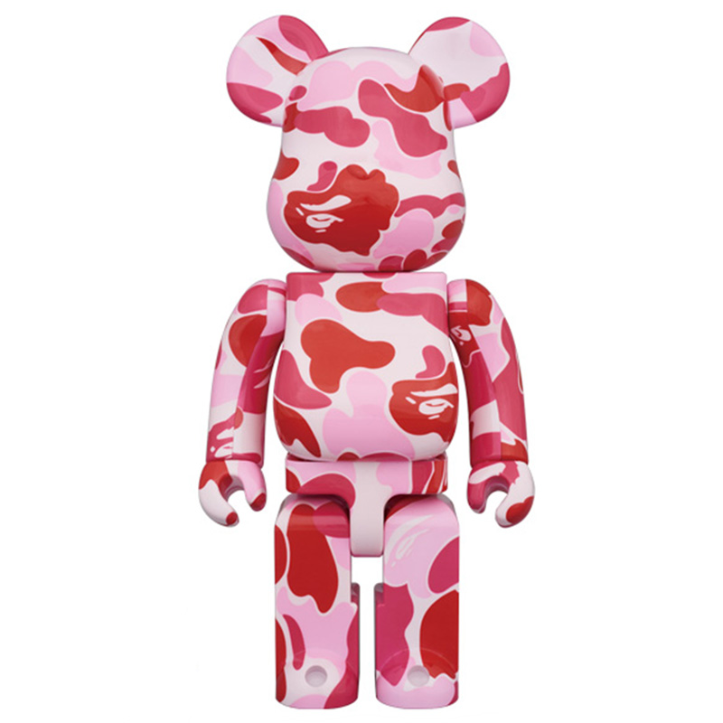 Статуэтка Bearbrick Camouflage Pink Розовый Красный Статуэтка Bearbrick Camouflage Pink Розовый Красный в Твери | Loft Concept