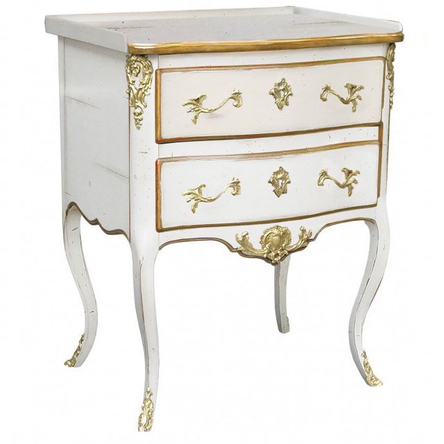 Комод L.XV CHEST OF DRAWERS White Бронза Белый Комод L.XV CHEST OF DRAWERS White Бронза Белый в Твери | Loft Concept