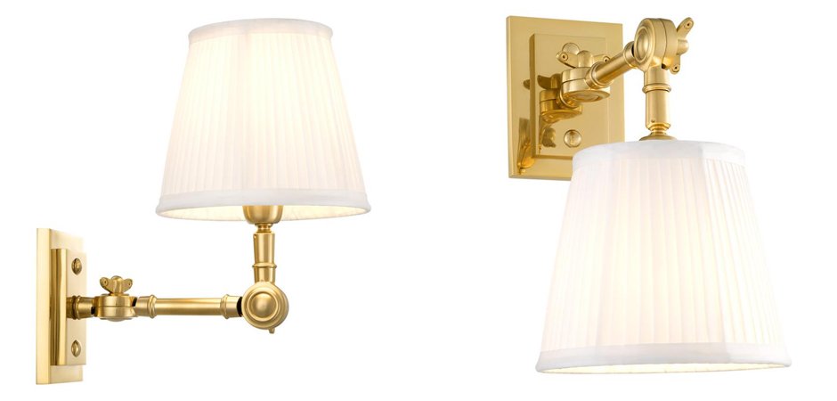 Бра Wall Lamp Wentworth Single Gold+White Бра Wall Lamp Wentworth Single Gold+White - Loft-Concept в Твери