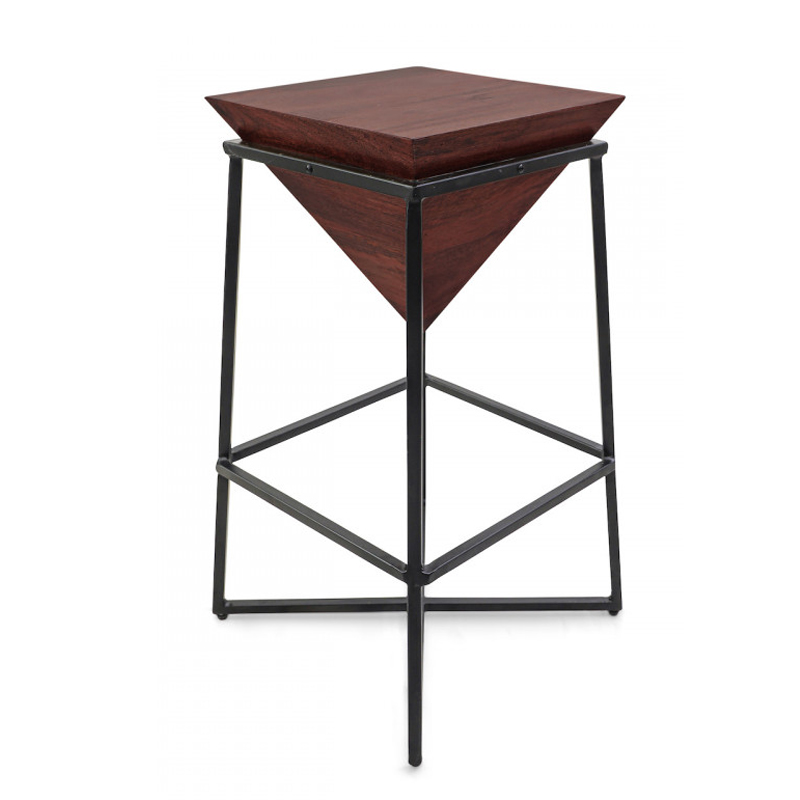Приставной стол Inverted Pyramid Side Table dark Черный Коричневый Приставной стол Inverted Pyramid Side Table dark Черный Коричневый в Твери | Loft Concept