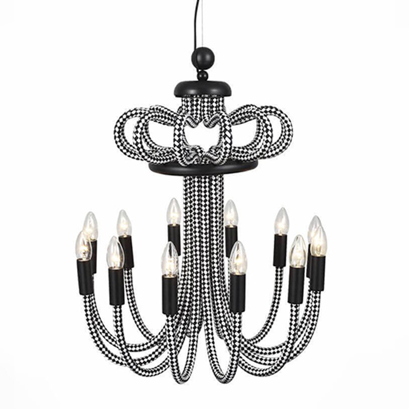 Люстра Belcalis chandelier Черно-белый Люстра Belcalis chandelier Черно-белый в Твери | Loft Concept