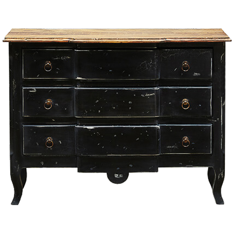 Комод в винтажном стиле Renee Black Vintage Commode Черный Коричневый Винтажный черный Комод в винтажном стиле Renee Black Vintage Commode Черный Коричневый Винтажный черный в Твери | Loft Concept