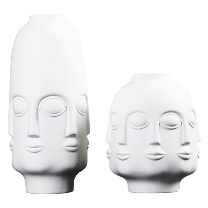 Ваза Budda Head Белый Ваза Budda Head Белый в Твери | Loft Concept