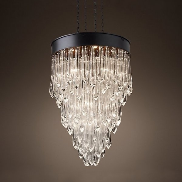 Люстра RH TEAR DROP GLASS 70 Черный в Твери | Loft Concept 