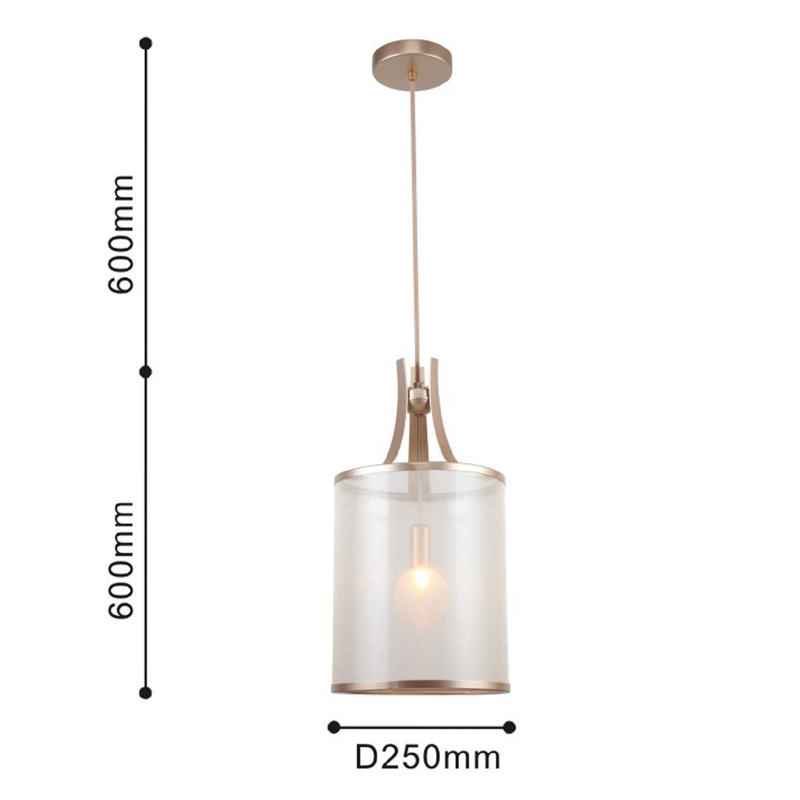 Подвесной светильник с плафоном из белой органзы Sieve в Твери