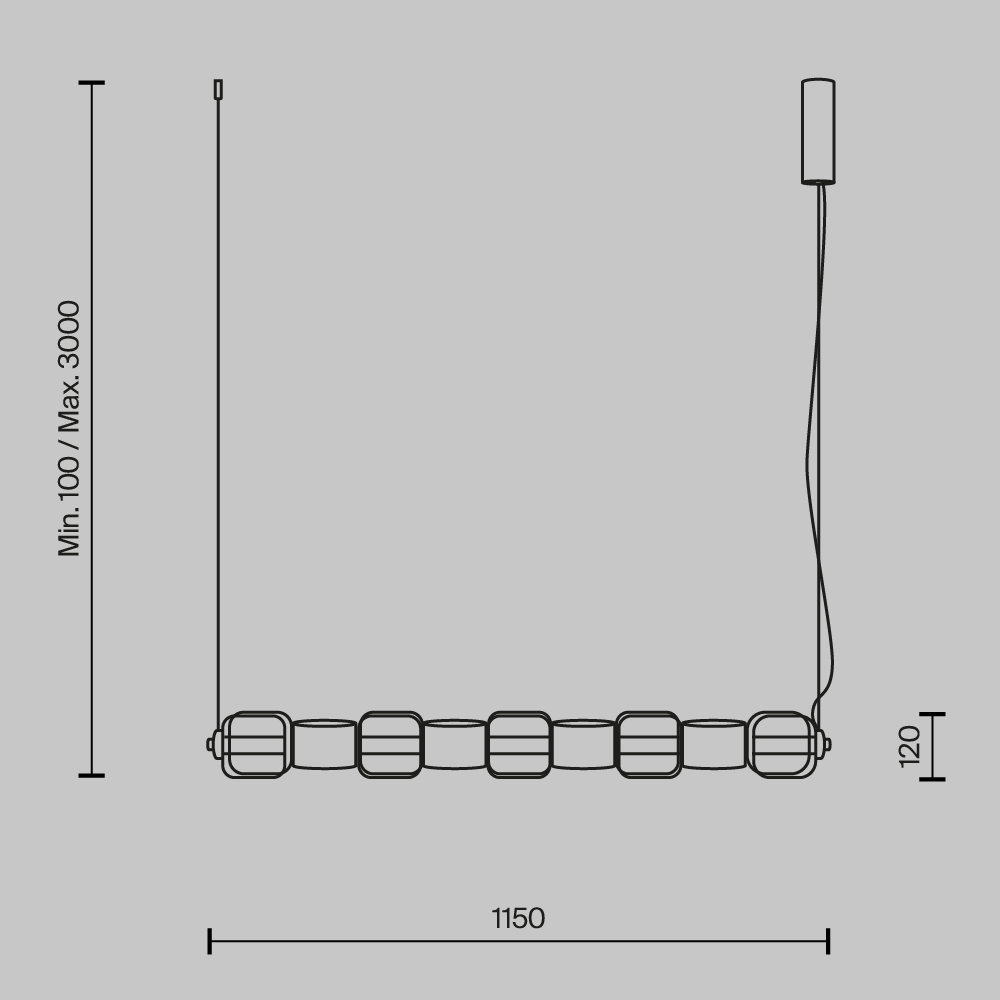 Подвесной светильник Ritmo 3000К 22Вт в Твери