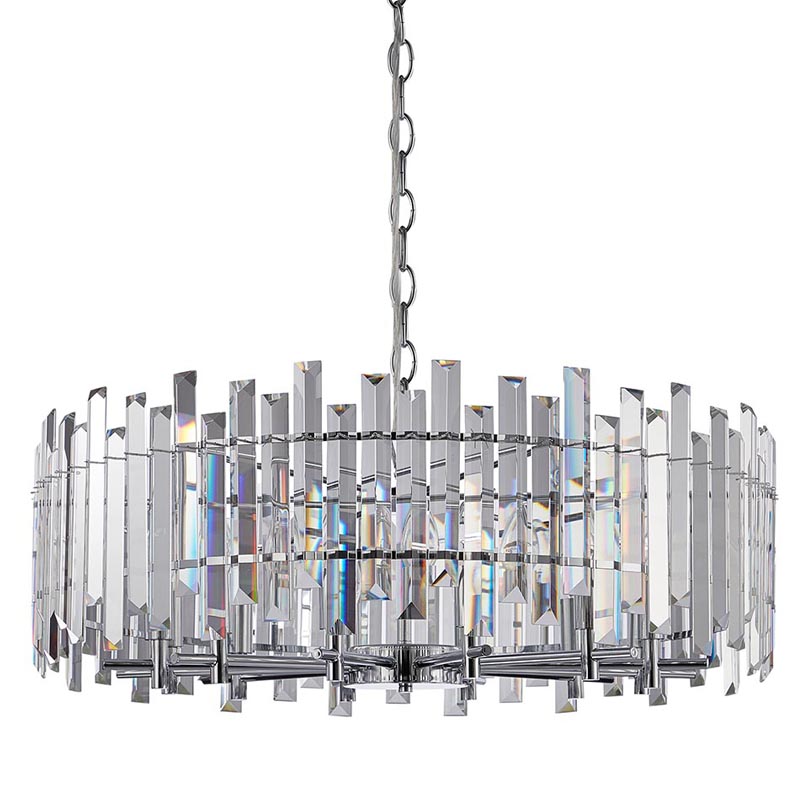 Люстра Langley Chandelier chrome 80 Хром Прозрачный Люстра Langley Chandelier chrome 80 Хром Прозрачный в Твери | Loft Concept