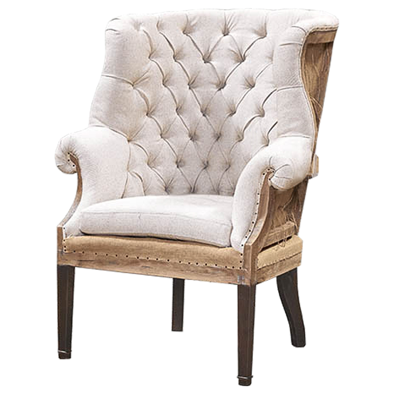 Кресло Gamilton Armchair Beige Бежевый Коричневый в Твери | Loft Concept 