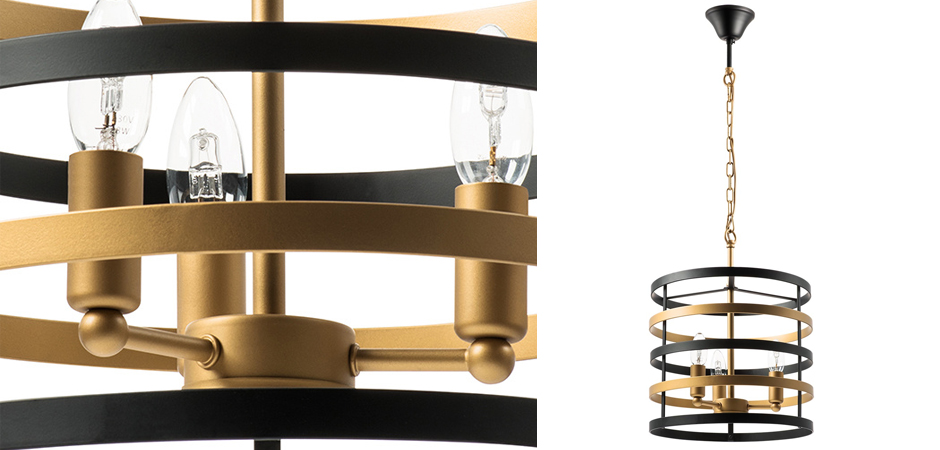 Люстра Gold Stripes Chandelier 3 Люстра Gold Stripes Chandelier 3 - Loft-Concept в Твери