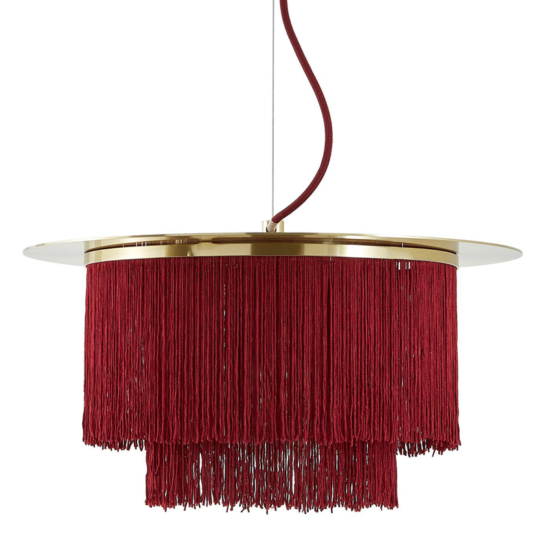 Люстра Houtique Chandelier Burgundy Бургундский красный Латунь Люстра Houtique Chandelier Burgundy Бургундский красный Латунь в Твери | Loft Concept