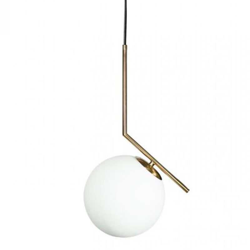 Светильник подвесной Flos IC Lighting Gold Pendant Lamp Золотой Белый Светильник подвесной Flos IC Lighting Gold Pendant Lamp Золотой Белый в Твери | Loft Concept