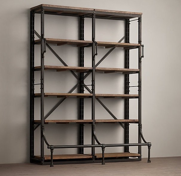 Стеллаж Vintage Iron Stella Double Стеллаж Vintage Iron Stella Double в Твери | Loft Concept