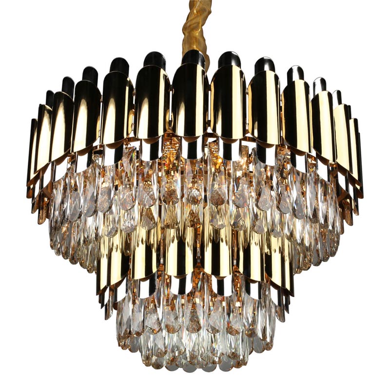 Люстра Gibrien Crystal Chandelier Прозрачный (Transparent) Золотой Люстра Gibrien Crystal Chandelier Прозрачный (Transparent) Золотой в Твери | Loft Concept