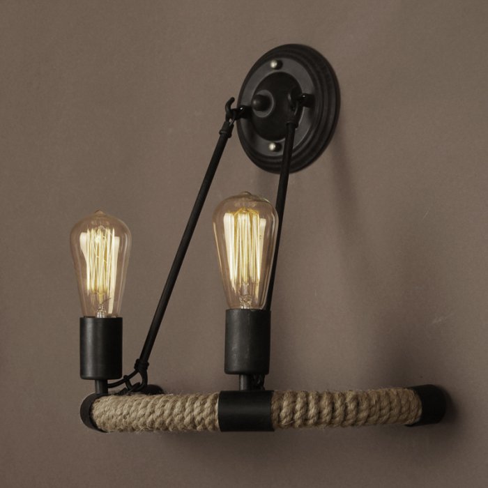Бра Arco Loft Rope Light Черный Бра Arco Loft Rope Light Черный в Твери | Loft Concept