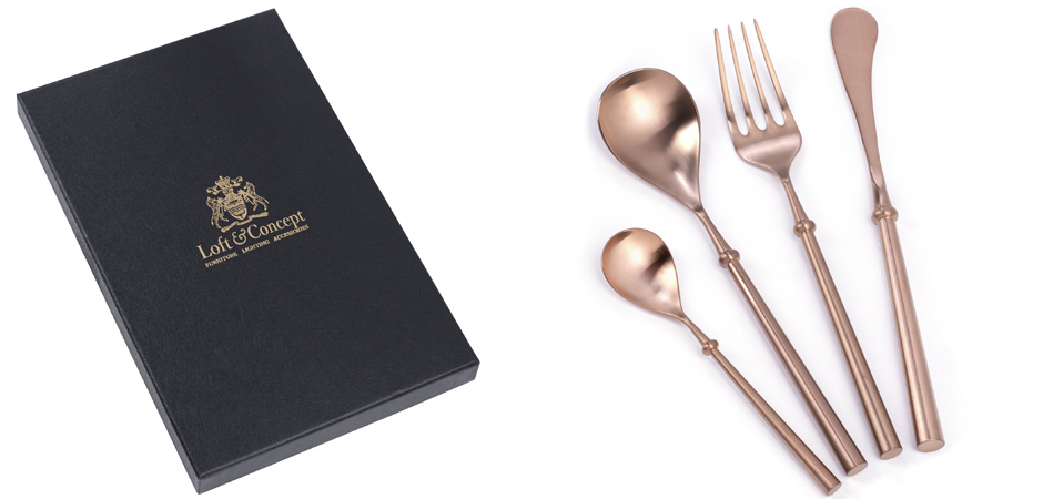 Столовые приборы Ring Handle Copper - Loft-Concept в Твери