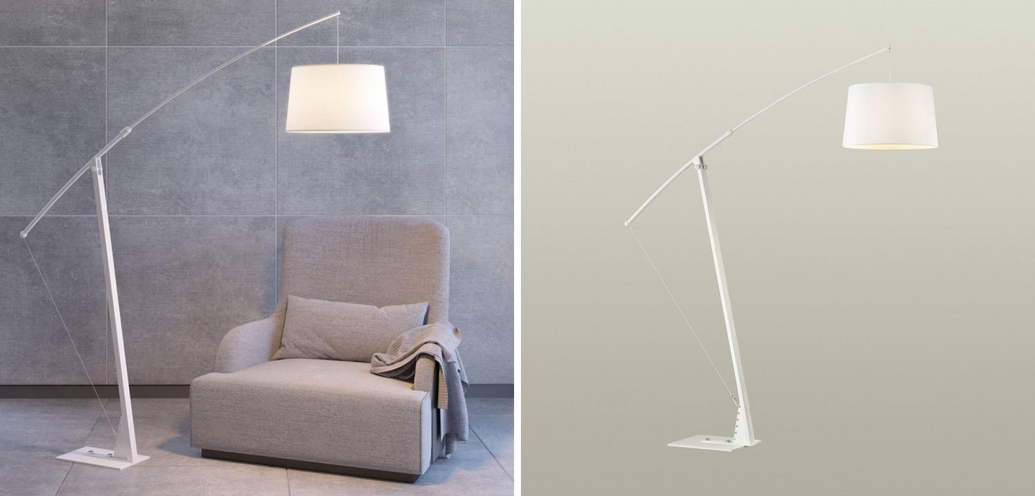 Торшер Floor Lamp Colin white - фото