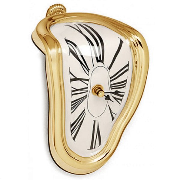 Часы Salvador Dali Soft Clock Gold Золотой Черный Часы Salvador Dali Soft Clock Gold Золотой Черный в Твери | Loft Concept