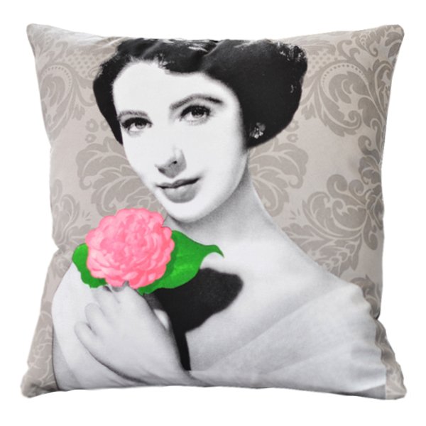 Декоративная подушка Elizabeth Taylor Розовый Серый Мульти Декоративная подушка Elizabeth Taylor Розовый Серый Мульти в Твери | Loft Concept