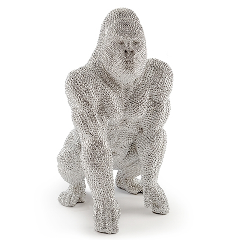 Статуэтка Gorilla Silver Серебряный Статуэтка Gorilla Silver Серебряный в Твери | Loft Concept