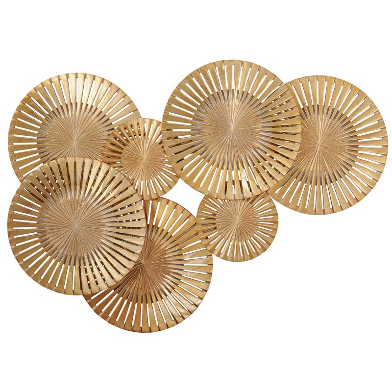 Арт-объект Apollo Gold Wall Plaque Disc gap 7 Золотой Арт-объект Apollo Gold Wall Plaque Disc gap 7 Золотой в Твери | Loft Concept