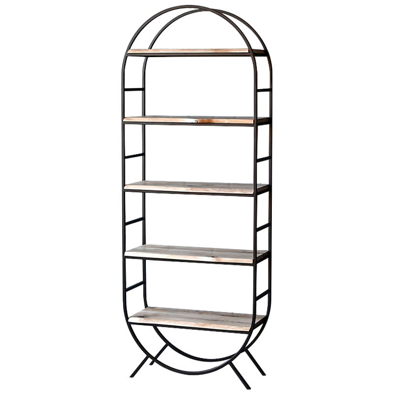Стеллаж Lain Industrial Metal Rust Rack Черный Древесина Стеллаж Lain Industrial Metal Rust Rack Черный Древесина в Твери | Loft Concept