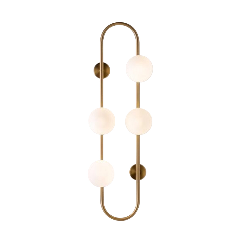 Бра HOOP WALL Lamp Gold 4 Золотой Белый Бра HOOP WALL Lamp Gold 4 Золотой Белый в Твери | Loft Concept