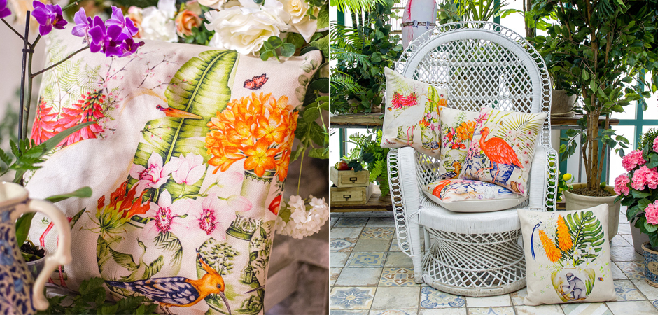 Декоративная подушка White Heron and Hoopoe Pillow Декоративная подушка White Heron and Hoopoe Pillow - Loft-Concept в Твери