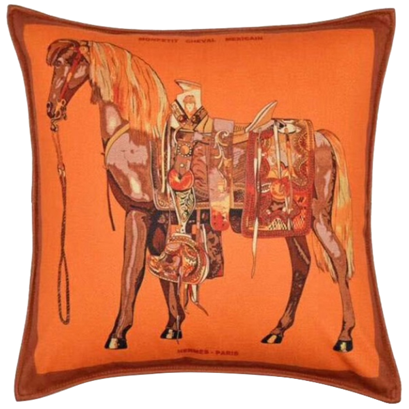 Декоративная подушка Hermes Horse 111 Декоративная подушка Hermes Horse 111 в Твери | Loft Concept