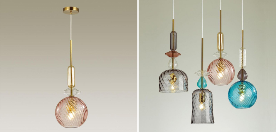 Подвесной Geometry Glass Розовый Подвесной Geometry Glass Розовый - Loft-Concept в Твери