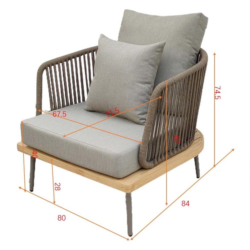 Кресло уличное серое Street Comfort Кресло уличное серое Street Comfort в Твери