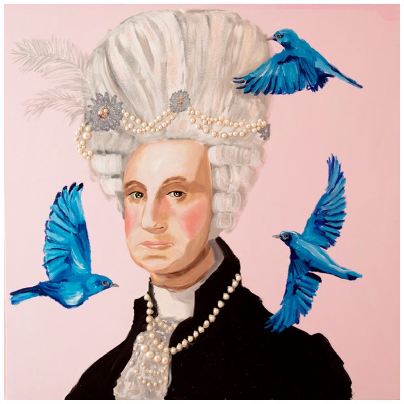 Картина Georgina Washington with Blue Birds Мульти Картина Georgina Washington with Blue Birds Мульти в Твери | Loft Concept