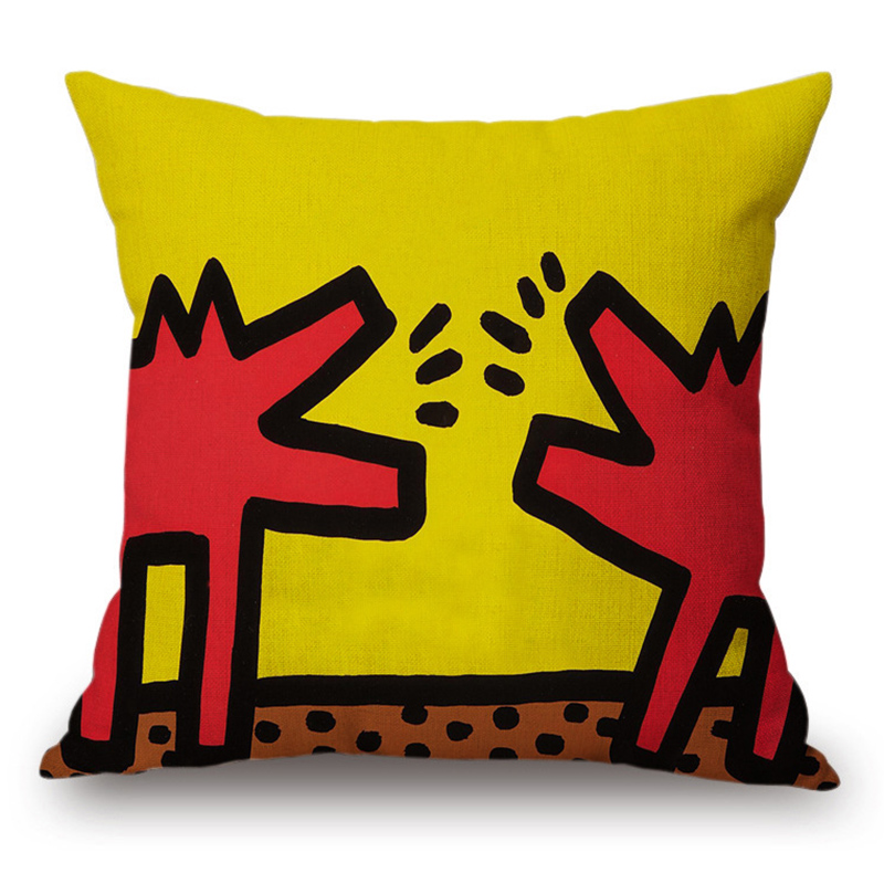 Подушка Keith Haring 1 Мульти Подушка Keith Haring 1 Мульти в Твери | Loft Concept