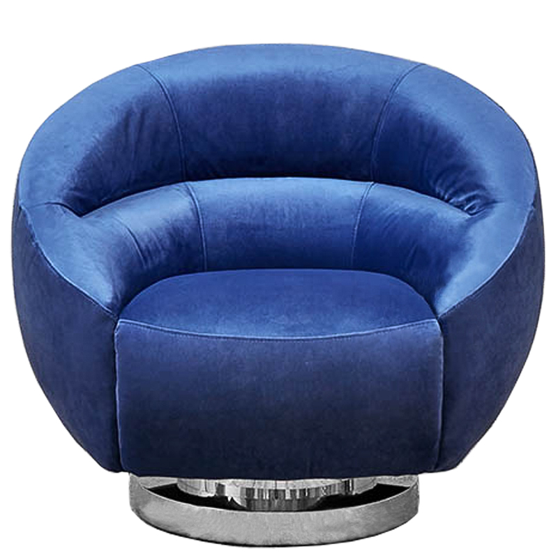 Кресло Bombalu Armchair Синий Хром Кресло Bombalu Armchair Синий Хром в Твери | Loft Concept