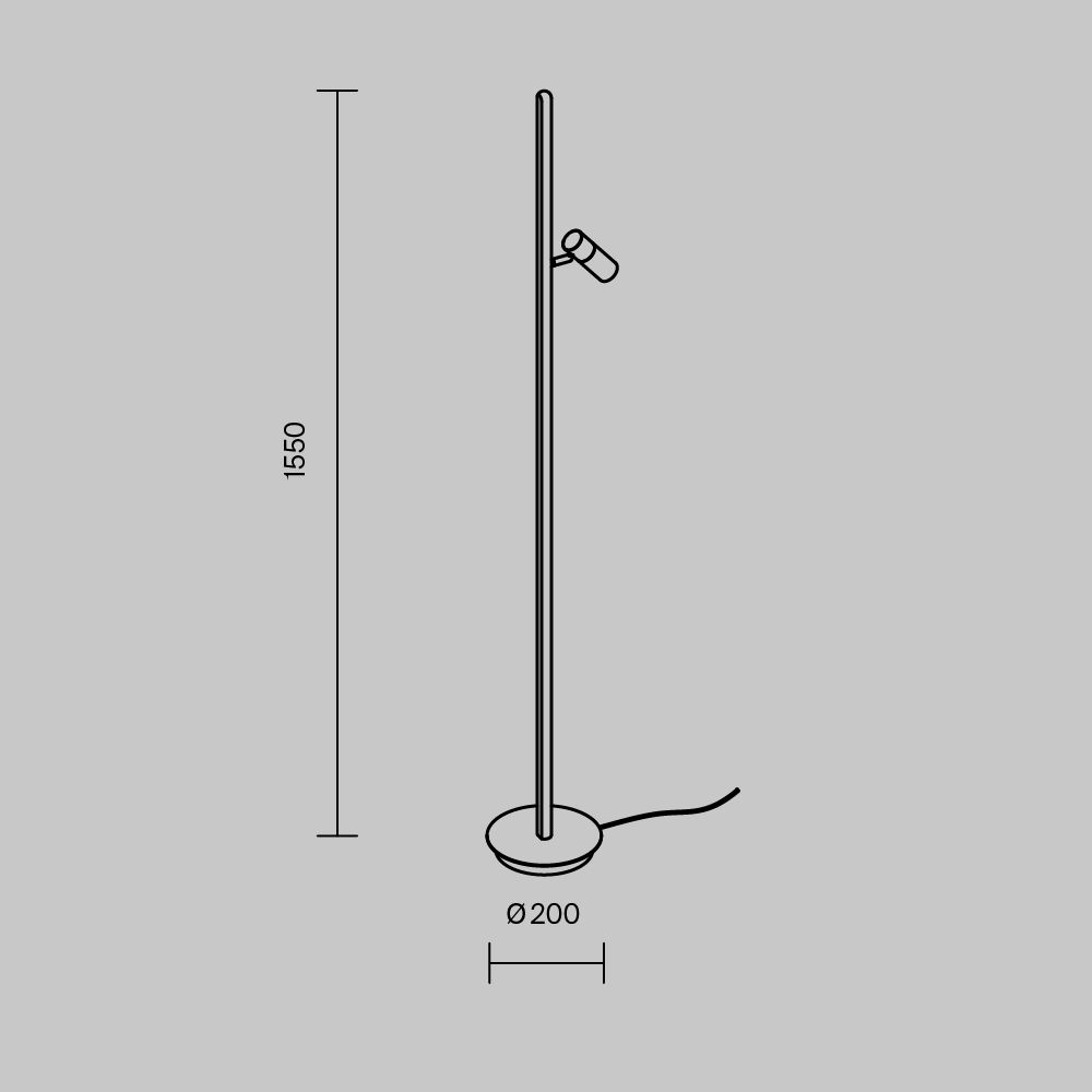 Напольный светильник Thin 3000К 14Вт в Твери