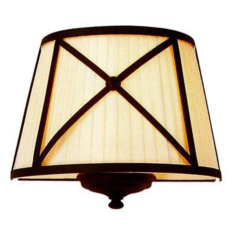 Бра Provence Lampshade Light Brown Wall Lamp Коричневый Бежевый Бра Provence Lampshade Light Brown Wall Lamp Коричневый Бежевый в Твери | Loft Concept