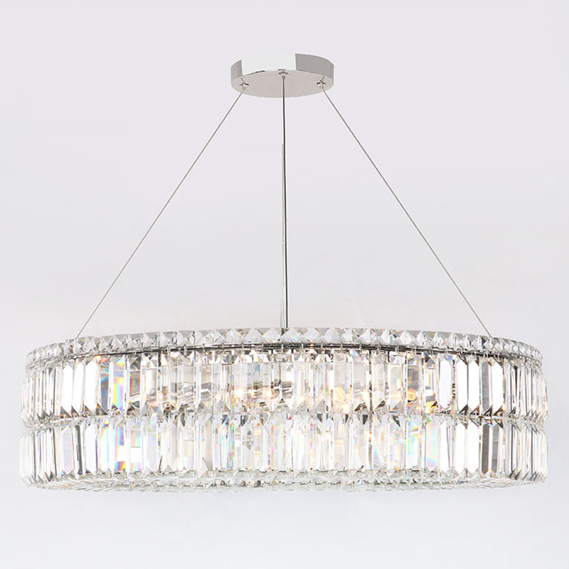 Люстра Darleen Crystal Nickel Chandelier 17 Никель Прозрачный (Transparent) Люстра Darleen Crystal Nickel Chandelier 17 Никель Прозрачный (Transparent) в Твери | Loft Concept