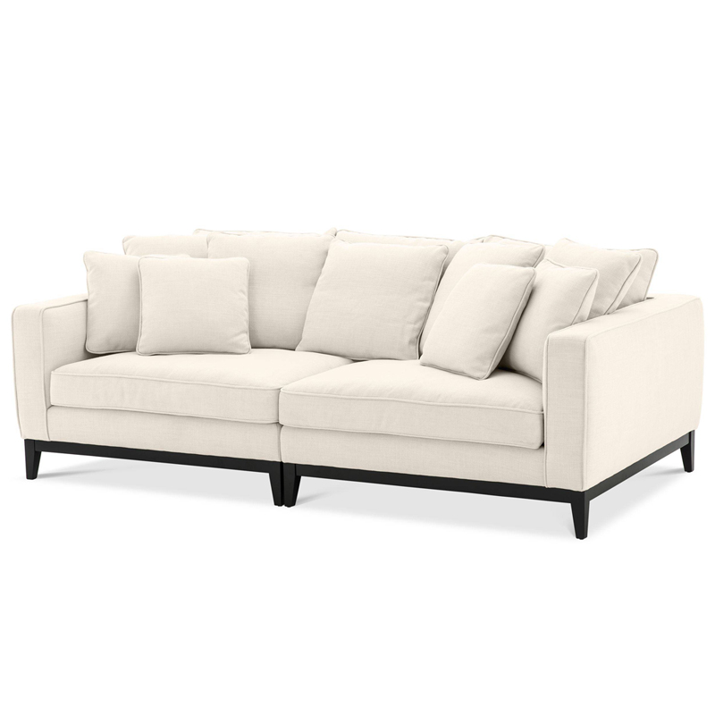 Диван Eichholtz Sofa Principe Бежевый Черный Диван Eichholtz Sofa Principe Бежевый Черный в Твери | Loft Concept