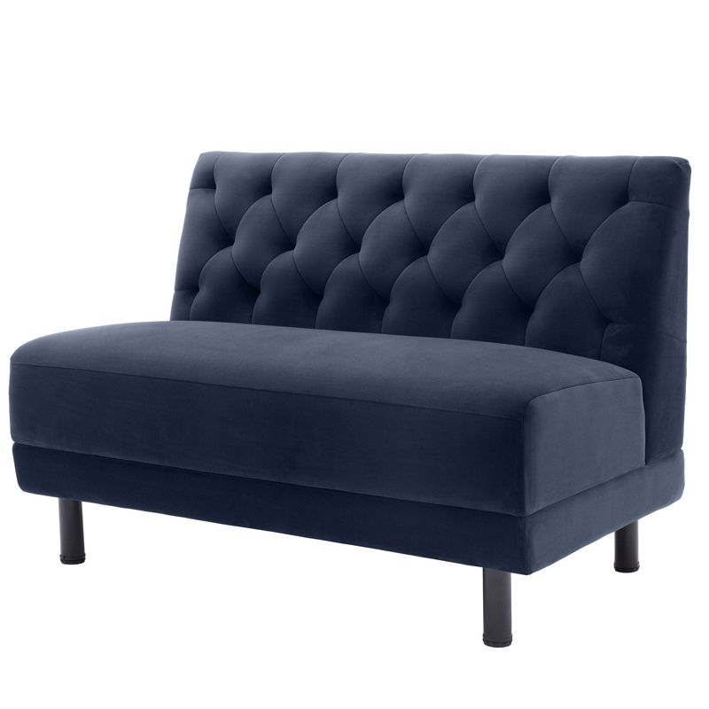 Диван Eichholtz Sofa Rochdale I Сапфирово-синий Черный в Твери | Loft Concept 