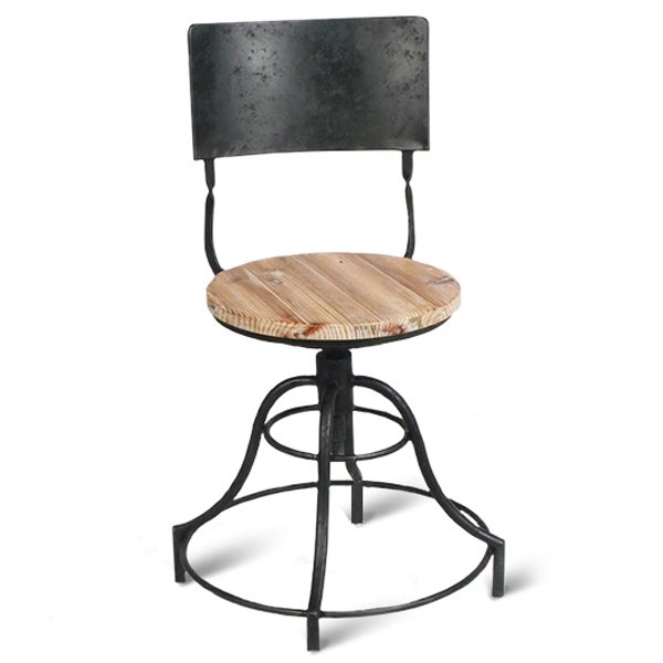 Барный стул Industrial Barstool Vintage Black Винтажный черный Коричневый Барный стул Industrial Barstool Vintage Black Винтажный черный Коричневый в Твери | Loft Concept