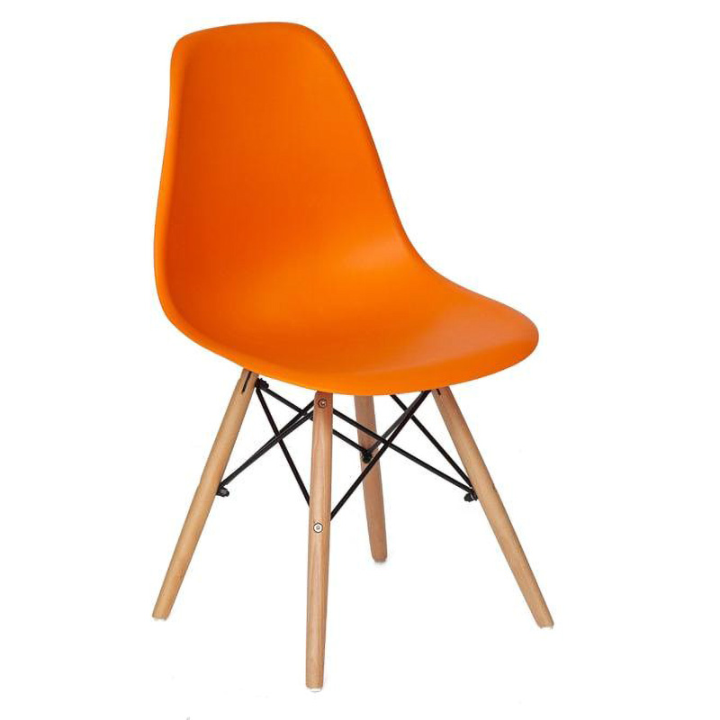 Стул DSW orange Оранжевый Древесина в Твери | Loft Concept 