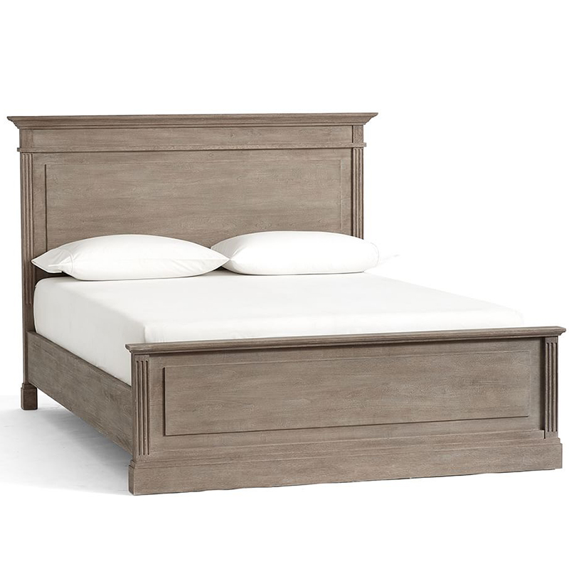 Кровать Benjamin Bed Белый Бежево-серый в Твери | Loft Concept 
