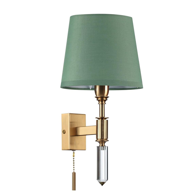 Бра Ramona Green Wall Lamp Бронза Зеленый Бра Ramona Green Wall Lamp Бронза Зеленый в Твери | Loft Concept