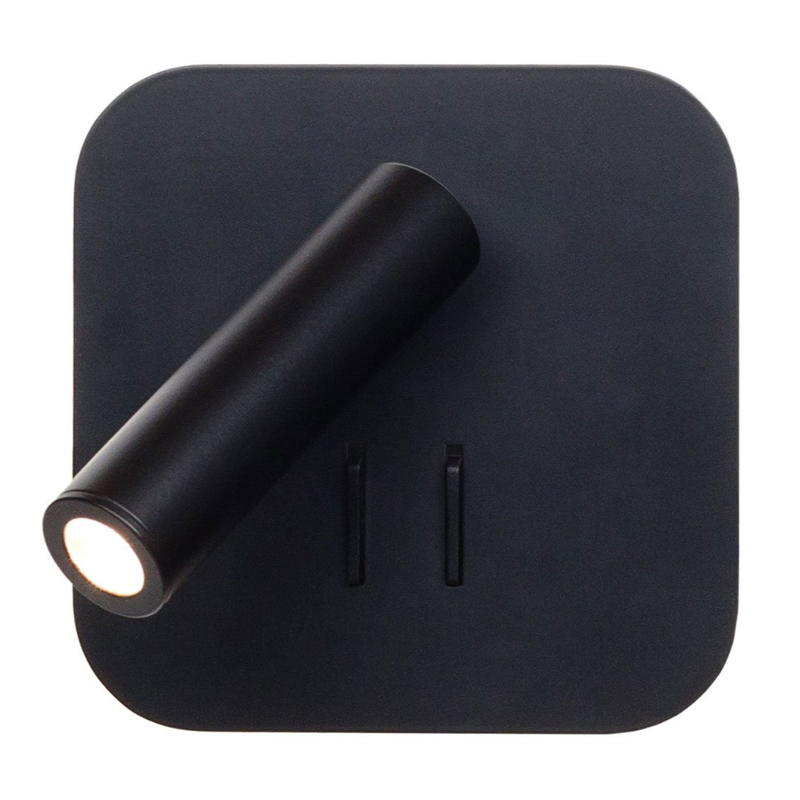 Настенный спот Black Square Spot Wall Lamp Черный Настенный спот Black Square Spot Wall Lamp Черный в Твери | Loft Concept