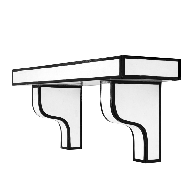 Полка Seletti Cut & Paste 60 см Белый Черный Полка Seletti Cut & Paste 60 см Белый Черный в Твери | Loft Concept