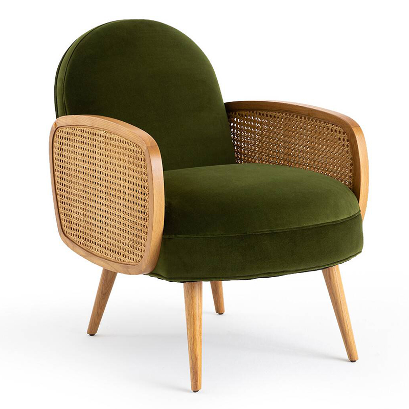 Кресло Morten Wicker Green Armchair Зеленый в Твери | Loft Concept 