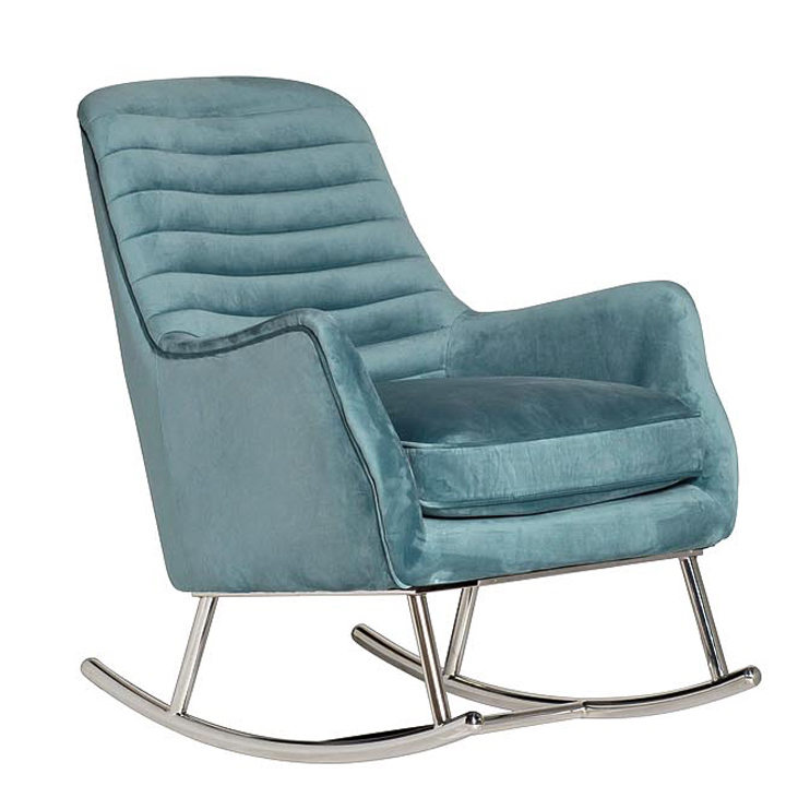 Кресло-качалка Whale Armchair Голубой Нержавеющая сталь Кресло-качалка Whale Armchair Голубой Нержавеющая сталь в Твери | Loft Concept