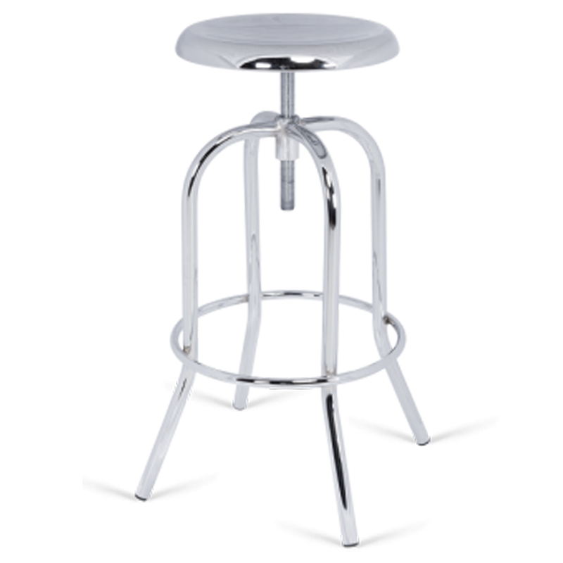 Барный стул Drilon Bar Stool Серебряный в Твери | Loft Concept 