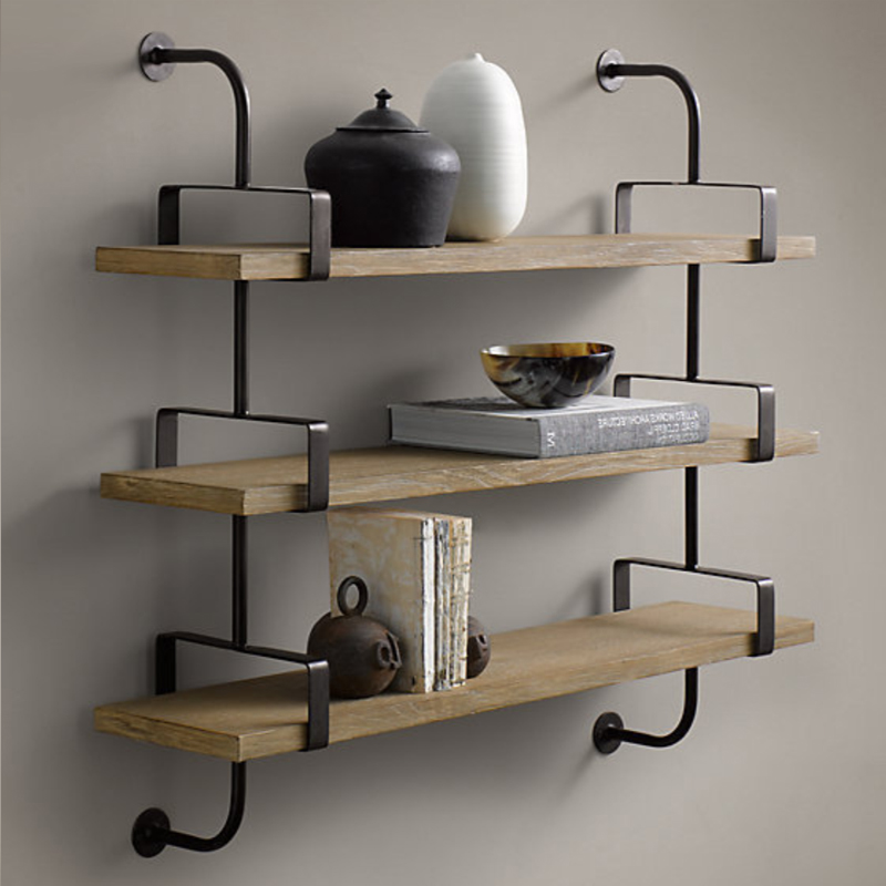 Полка из Дуба RH SHELVING & LEDGES 105 см Графит Полка из Дуба RH SHELVING & LEDGES 105 см Графит в Твери | Loft Concept
