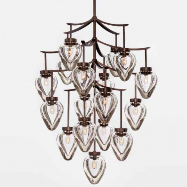 Люстра Alison Berger Chamber Chandelier Темная бронза Прозрачный Люстра Alison Berger Chamber Chandelier Темная бронза Прозрачный в Твери | Loft Concept