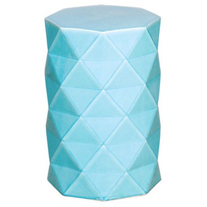 Керамический табурет Octagon Geometric Blue Голубой Керамический табурет Octagon Geometric Blue Голубой в Твери | Loft Concept
